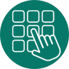 Pin number icon
