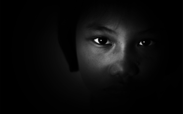 child in the dark