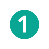 teal circle with white 1